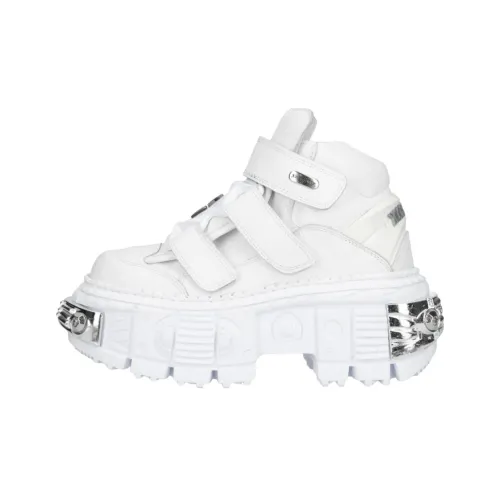 NEW ROCK Противоскользящие Низкие Топы Повседневная Обувь Унисекс Белые