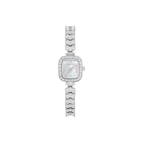 Corriberty Кварцевый механизм сплав ремешок женские часы жемчужная раковина цвет циферблат часов