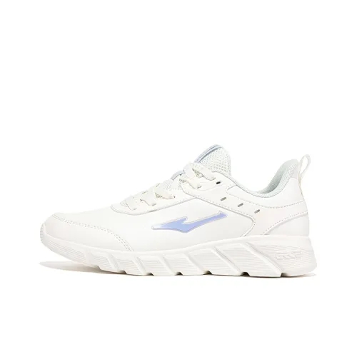 Erke Легкий Anti Slip Низкий Топ Повседневные Беговые кроссовки Женские Белые Фиолетовые