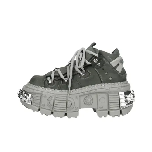 NEW ROCK Низкий топ Повседневная обувь Унисекс Серый