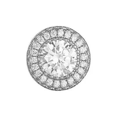 Серьги SIMPLE LURE с цирконием унисекс