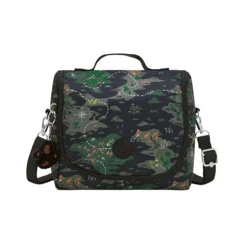Kipling Полиэстер Сумка через плечо Сумка Унисекс Черный Зеленый