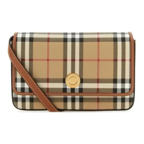 Burberry Полиэстер и Хлопок Сумка через плечо Сумка на плечо Стандартная Женская Коричневая и Многоцветная