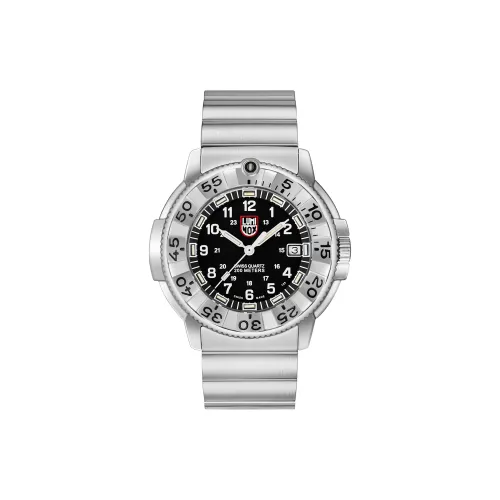 LUMINOX Кварцевый механизм Унисекс Часы Черный циферблат Корпус из нержавеющей стали
