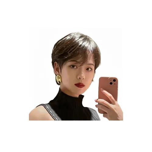 LOUIS FERRE LUIGI Подвесной Ухо Волосы Женская Перука Топ CENTER Разделенный Стич Стиль Короткие Прямые Волосы