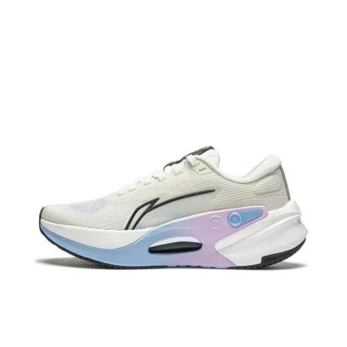 LiNing Furious Rider 7,0 V2 Амортизация Противоскользящий Отскок Низкий Топ Повседневные Беговые кроссовки Мужские Белый Черный Синий