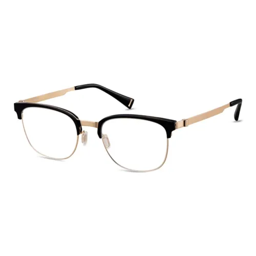 Police Пластина Сплав Рамка Нержавеющая сталь Квадратная оправа для очков VPLN49K Унисекс Черный Золотой