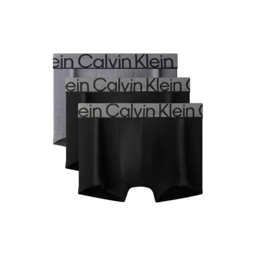 Calvin Klein 3 упаковки Космический Черный 2+Герой Серый Мужские боксер-шорты