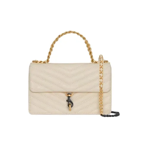 REBECCA MINKOFF Edie Натуральная кожа Сумка через плечо Сумка через плечо Мини Женская Белая