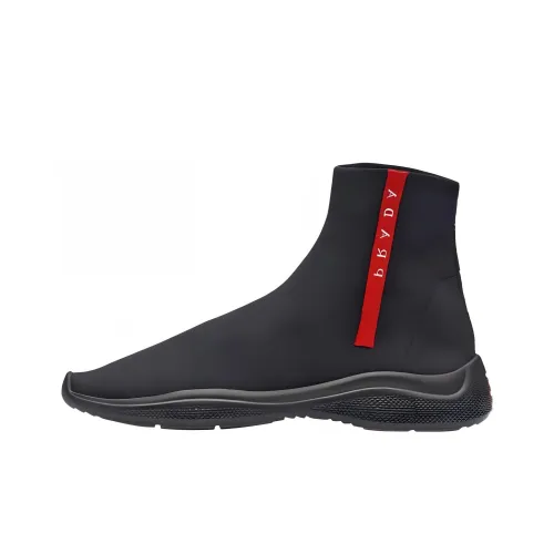 PRADA Casual MID Топ Черный Мужской