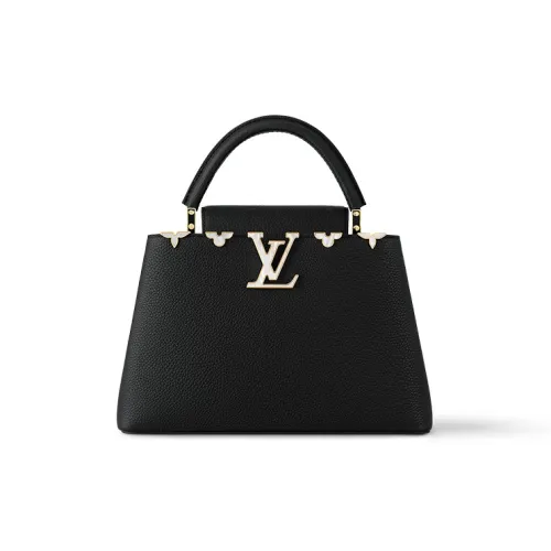 LOUIS VUITTON Capucines Taurillon Коровья кожа Kapusin Через плечо Тоут Сумка Over Одно плечо Средний Женские Черный