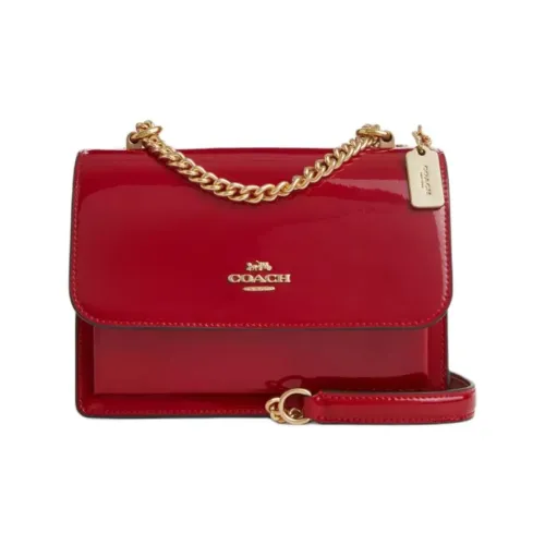 COACH Klare Лакированная кожа с кожаными вставками Сумка через плечо Сумка на плечо Женская