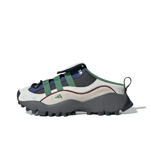 Adidas SEEULATER MULE Устойчивый к истиранию Домашние тапочки Унисекс Белый Зеленый Серебряный