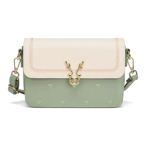 ST SAT Сумка через плечо из синтетической кожи женская зеленая