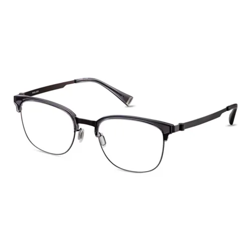 Police Пластина Сплав Рамка Нержавеющая сталь Квадратная оправа для очков VPLN49K Унисекс Черный