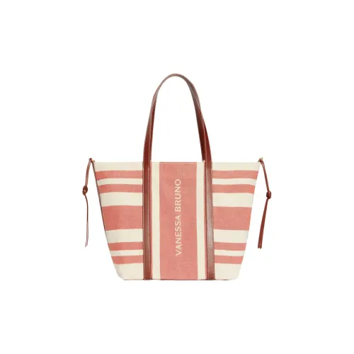 Vanessa Bruno Сумка Tote из холста Сумка для покупок Экстра-большая сумка Женская цвет Коньяк