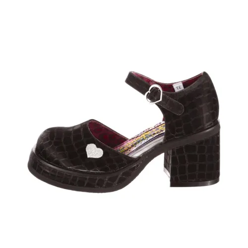 IRREGULAR CHOICE Грубый каблук Mary Jane обувь 8 см женская черный