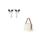 Серьги-звезды "Бабочка" (Подарочная коробка)