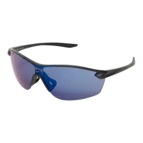 Stussy Вытяжные Нейлоновые Нерегулярные Солнцезащитные Очки Мужские Синие