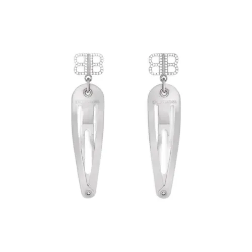 Balenciaga Стальные заколки для волос Женские Серебряные