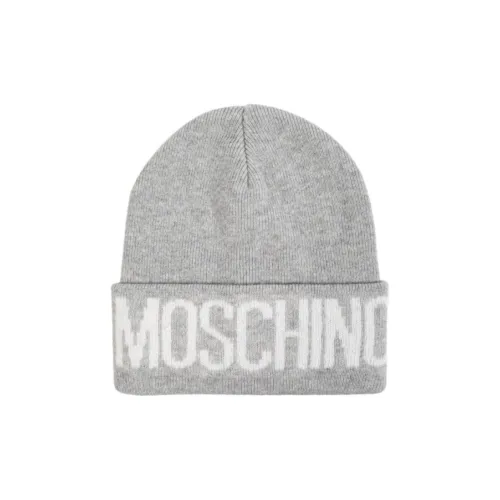 MOSCHINO Вискоза Полиамид Шерсть Кашемир Шапки-бини Мужской Серый