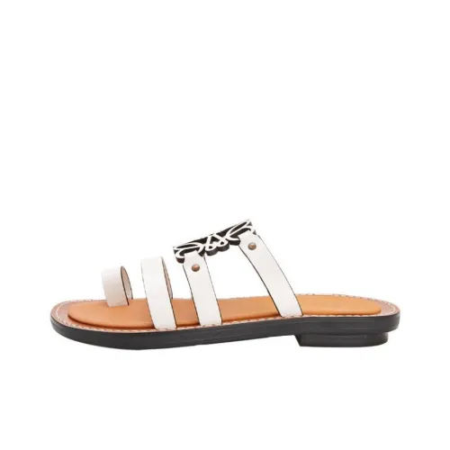 LOEWE Anagram Шлепанцы Женские Белые