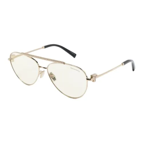 TIFFANY CO. Металл Aviator Солнцезащитные очки Женские Золото