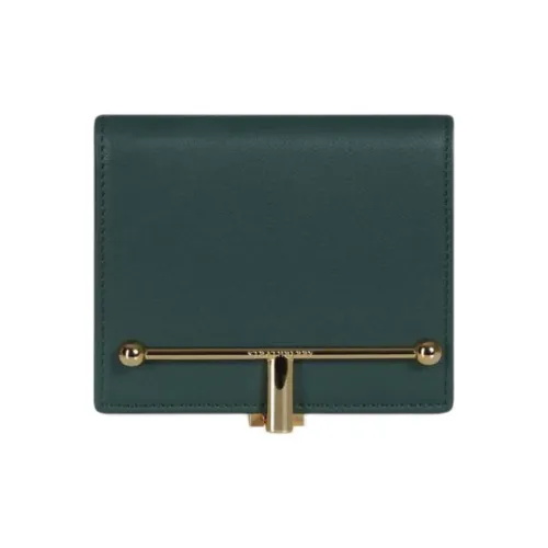 Strathberry Smooth Calfskin Wallet Women's Dark Green