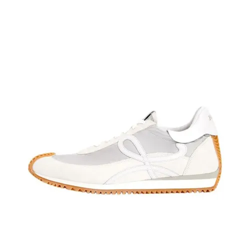 LOEWE Flow Runner Low Топ Спортивная Повседневная Обувь Мужская Серебристо-Серый Белый