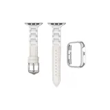 Белый керамический корпус с белым ремнем + набор ромбов для ПК полуводонепроницаемого корпуса