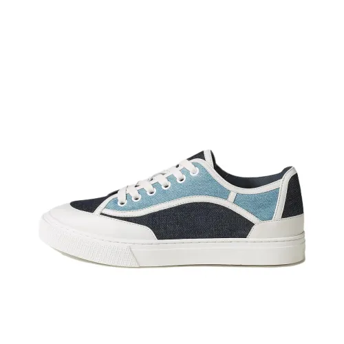 HERMES Get Low Топ Скейтборд Кроссовки Женские Синие