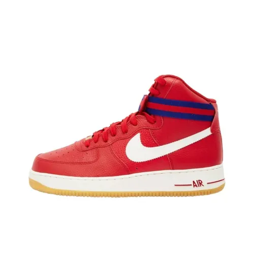 Nike Air Force 1 07 Амортизация Износостойкие Высокие Кроссовки для скейтбординга Мужские Красные