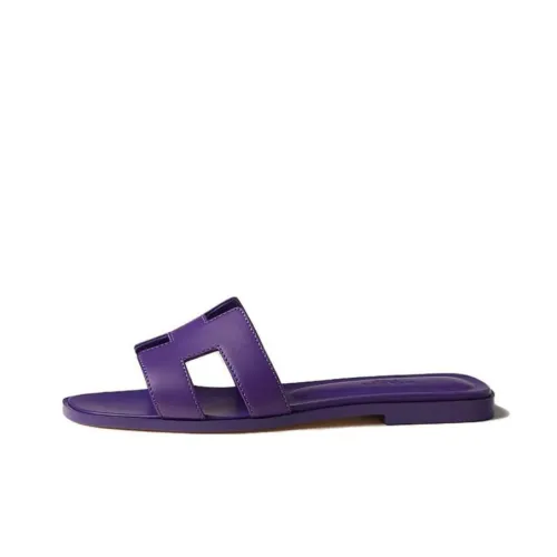 HERMES Oran Слипоны Женские Фиолетовые