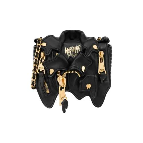 MOSCHINO Овчина Сумка через плечо Сумка на плечо Маленькая Женская Черная