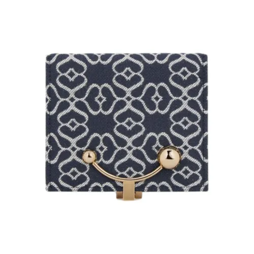 Strathberry Переработанный полиэстер Кошелек Стандартный Женский Темно-синий