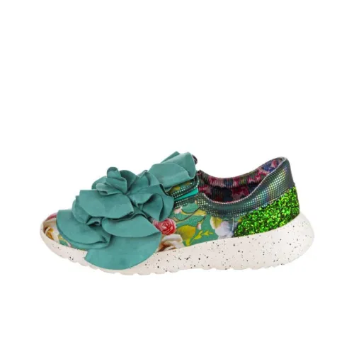 IRREGULAR CHOICE Женские повседневные туфли зеленого цвета для женщин