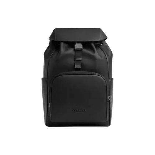 COACH Racer Smooth Calfskin Backpack Medium Men's Black