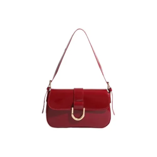 Carksky ПУ (полиуретан) Сумка через плечо Сумка на плечо Стандартная Женская Красная Черная