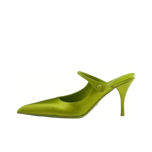 PRADA Домашние тапочки Женские Зеленый