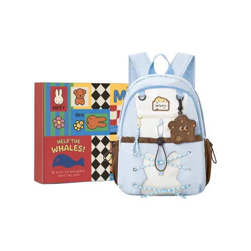 MIFFY Ткань Рюкзак Большой Женский Синий Розовый