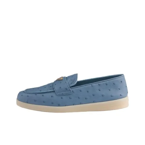 PRADA Лоферы Мужские Прибрежный Синий