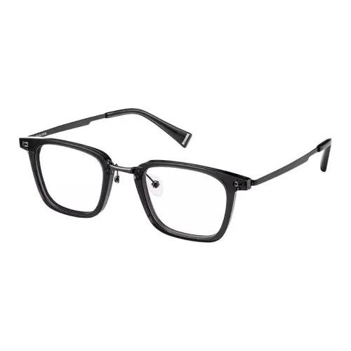 Police Пластина Сплав Рамка Квадрат Оптические Линзы VPLN51K Мужской Черный