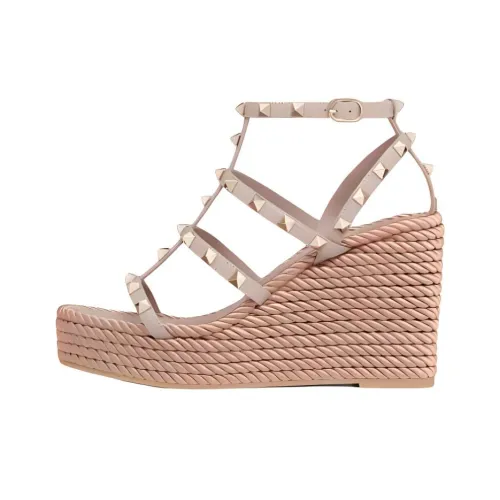 Valentino One Ремень Сандалии 9,5 см Женские Розовые