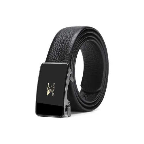 SEPTWOLVES Бизнес Автоматическая Застежка Кожаные Ремни Мужские 3,5 см Ширина