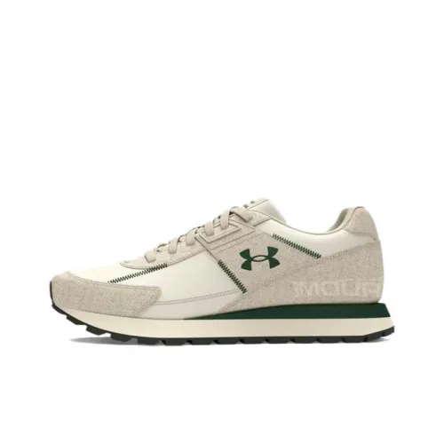 Under Armour Essential Аbrasion Resistant Дышащий Низкий Топ Повседневный Городской Коммутирование Беговые кроссовки Мужской Белый
