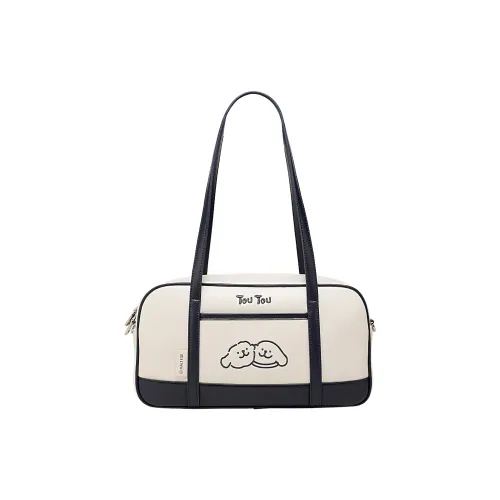 TOUTOU Мальтезе Коллаборация ПУ (полиуретан) Сумка через плечо Большая Женская Прусский Синий