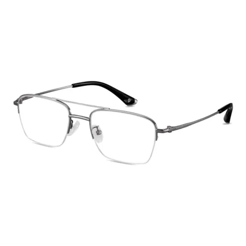 Police Пластина Сплав Рамка Нержавеющая сталь Авиатор Очки Рамка VPLN48K Унисекс Серебряный