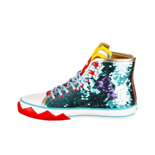 IRREGULAR CHOICE Износостойкие Высокие Топы Повседневная Обувь Женская Синяя