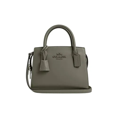 COACH Утонченный Телячья кожа Сумка через плечо Сумка Маленькая Женская Армейский зеленый