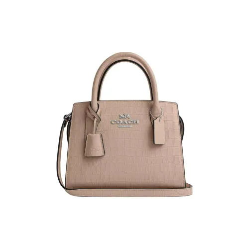 COACH Крокодил Тисненая кожа Сумка через плечо Сумка Маленькая Женская Каменный цвет